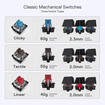 Redragon Dragon Born K630 Black-BROWN SWITCH